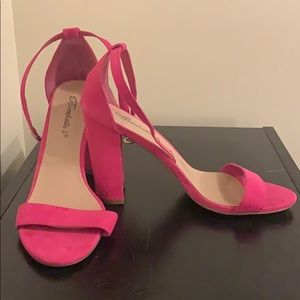 Hot Pink  High Heel Sandal